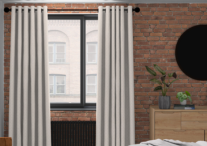 Luxor, Cream - Made to Measure Curtains - Image 3